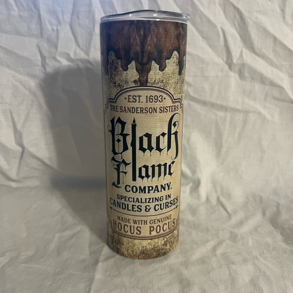 Hocus Pocus Black Flame Candle 20oz Tumbler